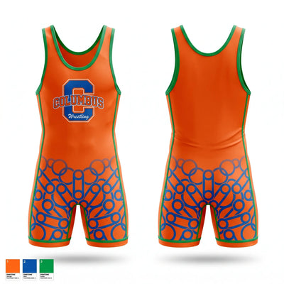 Columbus High School Wrestling 82810722 Wrestling Singlet - 1