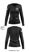 Joint mortuary Affairs Department 67418665 Women's Long Sleeve V-neck Shirt - 103