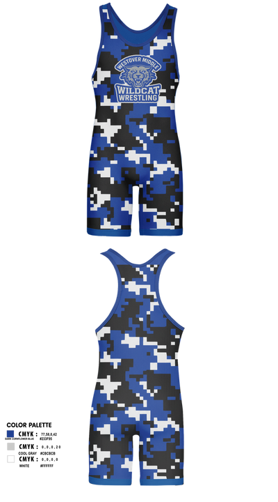 Westover Middle Wrestling 20683459 Wrestling Singlet - 8