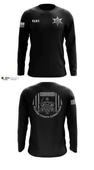 Long Sleeve Performance Shirt, Volusia County CERT, Police, Teamtime, Team time, sublimation, custom sports apparel, team uniforms, spirit wear, spiritwear, sports uniforms, custom shirts, team store, custom team store, fundraiser sports, apparel fundraiser
