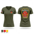 WHITEVILLE FIRE DEPARTMENT 23479379 Women's Short Sleeve V-neck Shirt - 1