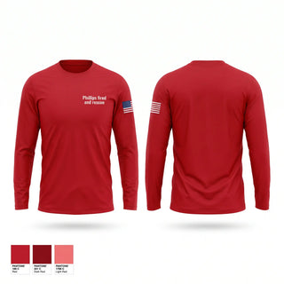 Long Sleeve Performance Shirt, Phillips fired and rescue, Fire Department, Teamtime, Team time, sublimation, custom sports apparel, team uniforms, spirit wear, spiritwear, sports uniforms, custom shirts, team store, custom team store, fundraiser sports, apparel fundraiser