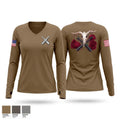 Cg Women's Long Sleeve V-neck Shirt - 1