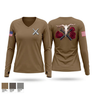 Womens Long Sleeve Vneck Shirt, Cg, Navy, Teamtime, Team time, sublimation, custom sports apparel, team uniforms, spirit wear, spiritwear, sports uniforms, custom shirts, team store, custom team store, fundraiser sports, apparel fundraiser