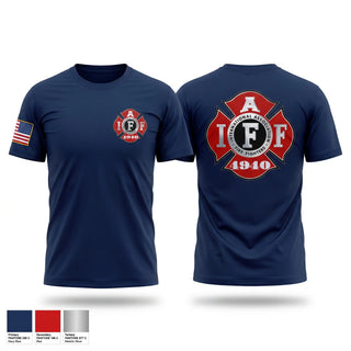 Old School Cotton Feel Shirt, IAFF L4940, Fire Department, Teamtime, Team time, sublimation, custom sports apparel, team uniforms, spirit wear, spiritwear, sports uniforms, custom shirts, team store, custom team store, fundraiser sports, apparel fundraiser