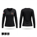 Portsmouth PD 57298799 Women's Long Sleeve V-neck Shirt - 1