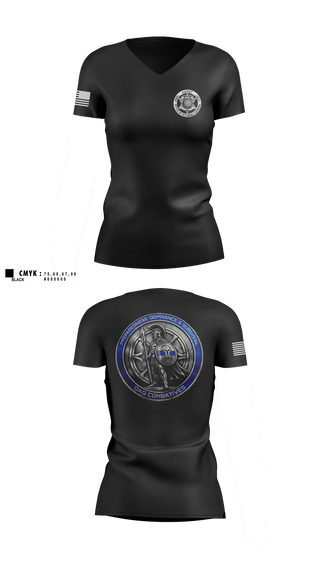 Womens Short Sleeve Vneck Shirt, OAG-DT, Police, Teamtime, Team time, sublimation, custom sports apparel, team uniforms, spirit wear, spiritwear, sports uniforms, custom shirts, team store, custom team store, fundraiser sports, apparel fundraiser