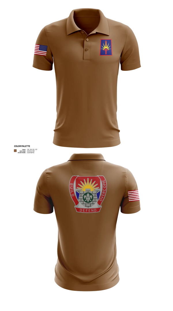 Short Sleeve Performance Polo, FSC 204th ENG BN, National Guard, Teamtime, Team time, sublimation, custom sports apparel, team uniforms, spirit wear, spiritwear, sports uniforms, custom shirts, team store, custom team store, fundraiser sports, apparel fundraiser