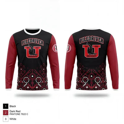 Piledriver University 88313656 Long Sleeve Performance Shirt 1