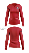 Wpns co 2/1 dragon plt Women's Long Sleeve V-neck Shirt - 21