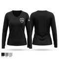 Kerr County Sheriffs Office Women's Long Sleeve V-neck Shirt - 1