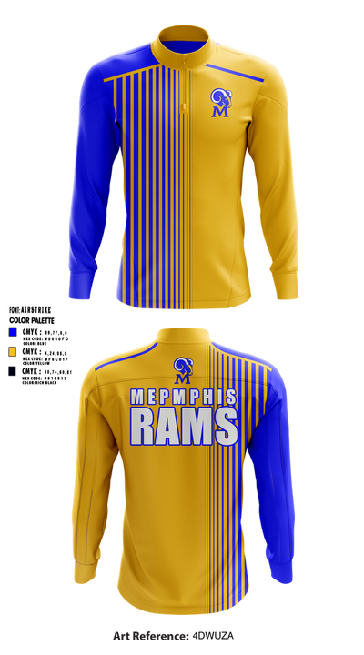 Memphis Rams 44971969 Quarter Zip Jacket - 2