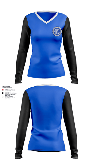 Womens Long Sleeve Vneck Shirt, Storm City Fc, Men's Soccer, Teamtime, Team time, sublimation, custom sports apparel, team uniforms, spirit wear, spiritwear, sports uniforms, custom shirts, team store, custom team store, fundraiser sports, apparel fundraiser