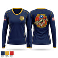 Marion Fire Rescue Women's Long Sleeve V-neck Shirt - 1