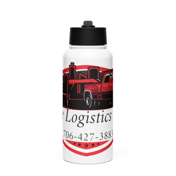 Settle Logistics LLC 47425511 Stainless Steel Water Bottle with a Straw Lid