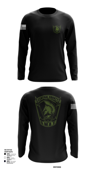 Long Sleeve Performance Shirt, Central County SWAT, , Teamtime, Team time, sublimation, custom sports apparel, team uniforms, spirit wear, spiritwear, sports uniforms, custom shirts, team store, custom team store, fundraiser sports, apparel fundraiser