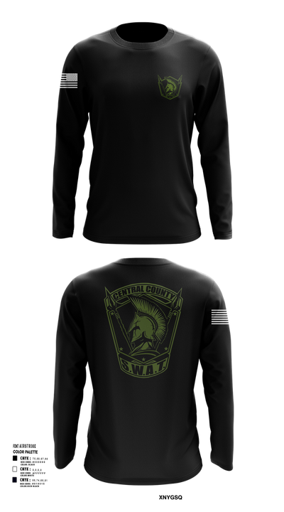 Central County SWAT 7539142 Long Sleeve Performance Shirt 102
