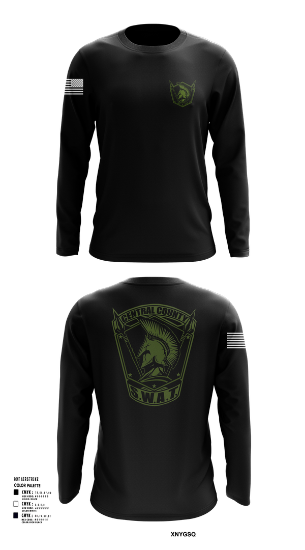 Long Sleeve Performance Shirt, Central County SWAT, , Teamtime, Team time, sublimation, custom sports apparel, team uniforms, spirit wear, spiritwear, sports uniforms, custom shirts, team store, custom team store, fundraiser sports, apparel fundraiser