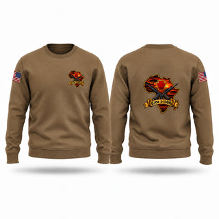 Crew Neck Sweatshirt, Charlie 1-110th, Army, Teamtime, Team time, sublimation, custom sports apparel, team uniforms, spirit wear, spiritwear, sports uniforms, custom shirts, team store, custom team store, fundraiser sports, apparel fundraiser