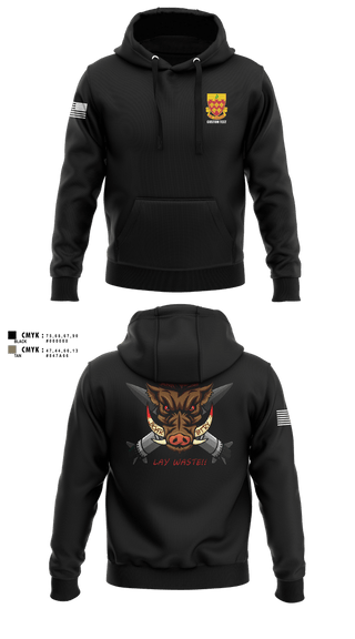 Hoodie, Boar Battery 1-77 FAR, Army, Teamtime, Team time, sublimation, custom sports apparel, team uniforms, spirit wear, spiritwear, sports uniforms, custom shirts, team store, custom team store, fundraiser sports, apparel fundraiser