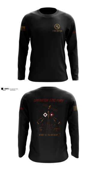 Long Sleeve Performance Shirt, 1 TSC OCP G6, Army, Teamtime, Team time, sublimation, custom sports apparel, team uniforms, spirit wear, spiritwear, sports uniforms, custom shirts, team store, custom team store, fundraiser sports, apparel fundraiser