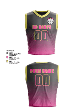 Womens Basketball Jersey, DC Hoops, Women's Basketball, Teamtime, Team time, sublimation, custom sports apparel, team uniforms, spirit wear, spiritwear, sports uniforms, custom shirts, team store, custom team store, fundraiser sports, apparel fundraiser