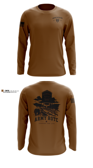 Long Sleeve Performance Shirt, WILDCAT BATTALION, Army, Teamtime, Team time, sublimation, custom sports apparel, team uniforms, spirit wear, spiritwear, sports uniforms, custom shirts, team store, custom team store, fundraiser sports, apparel fundraiser