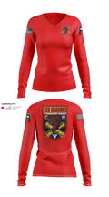 2-306th FAR 32661522 Women's Long Sleeve V-neck Shirt - 23