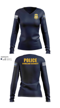 Federal Protective Service Women's Long Sleeve V-neck Shirt - 21