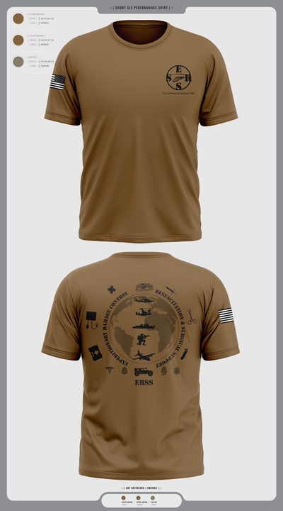 Naval Hospital Jacksonville ERSS 6732862 Short Sleeve Performance Shirt - 1