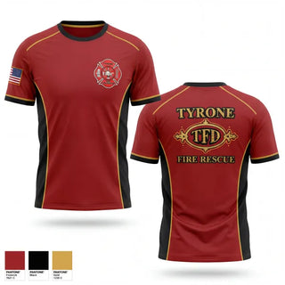Short Sleeve Performance Shirt, Tyrone Fire Department, Fire Department, Teamtime, Team time, sublimation, custom sports apparel, team uniforms, spirit wear, spiritwear, sports uniforms, custom shirts, team store, custom team store, fundraiser sports, apparel fundraiser