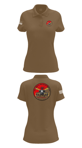 Womens Short Sleeve Performance Polo, 7th Squadron, Sixth Cavalry Regiment, , Teamtime, Team time, sublimation, custom sports apparel, team uniforms, spirit wear, spiritwear, sports uniforms, custom shirts, team store, custom team store, fundraiser sports, apparel fundraiser
