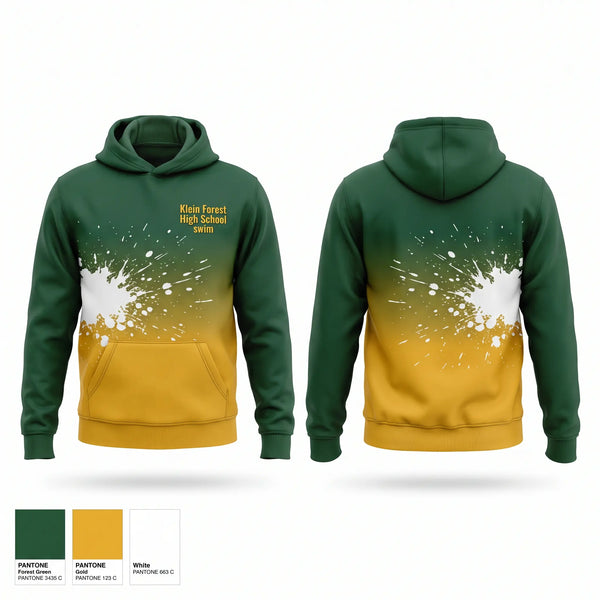 Hoodie, Klein Forest High School swim, Swimming, Teamtime, Team time, sublimation, custom sports apparel, team uniforms, spirit wear, spiritwear, sports uniforms, custom shirts, team store, custom team store, fundraiser sports, apparel fundraiser