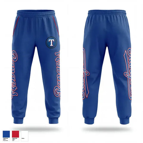 Sweatpants, Rangers, Baseball, Teamtime, Team time, sublimation, custom sports apparel, team uniforms, spirit wear, spiritwear, sports uniforms, custom shirts, team store, custom team store, fundraiser sports, apparel fundraiser