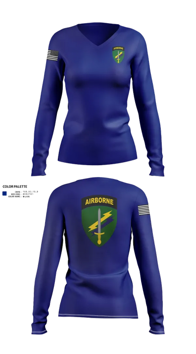 Civil Affairs 64496538 Women's Long Sleeve V-neck Shirt - 21