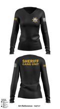 SHERIFF GANG UNIT 22713739 Women's Long Sleeve V-neck Shirt - 5