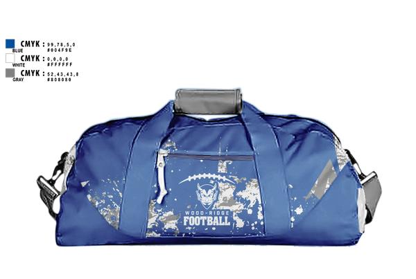 Duffle Bag, Wood-Ridge Football, , Teamtime, Team time, sublimation, custom sports apparel, team uniforms, spirit wear, spiritwear, sports uniforms, custom shirts, team store, custom team store, fundraiser sports, apparel fundraiser