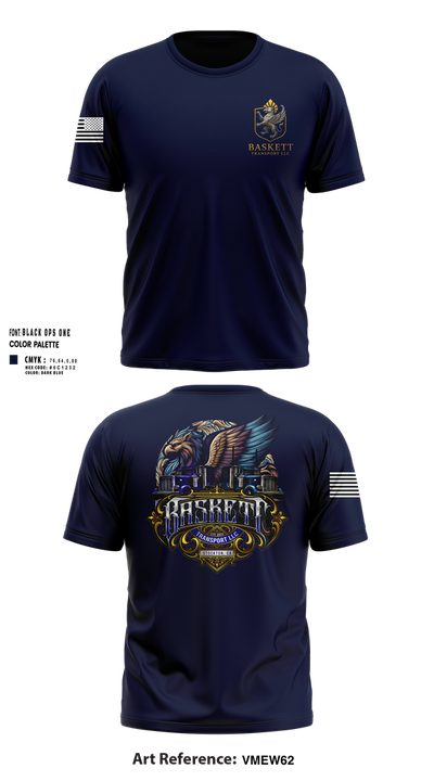 Baskett Transport LLC 45645919 Short Sleeve Performance Shirt - 24