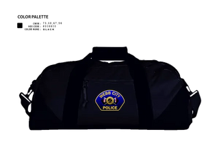 Duffle Bag, Webb City Police Department, Police, Teamtime, Team time, sublimation, custom sports apparel, team uniforms, spirit wear, spiritwear, sports uniforms, custom shirts, team store, custom team store, fundraiser sports, apparel fundraiser