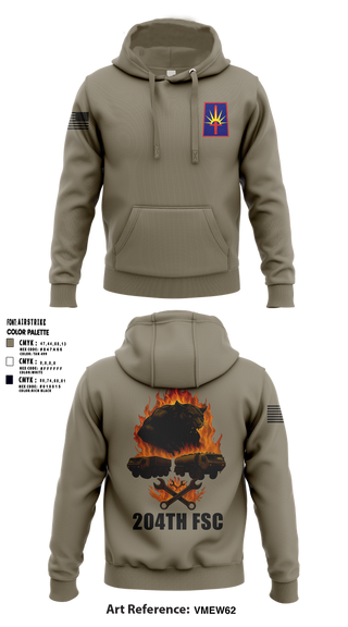 Hoodie, 204thFSC, National Guard, Teamtime, Team time, sublimation, custom sports apparel, team uniforms, spirit wear, spiritwear, sports uniforms, custom shirts, team store, custom team store, fundraiser sports, apparel fundraiser
