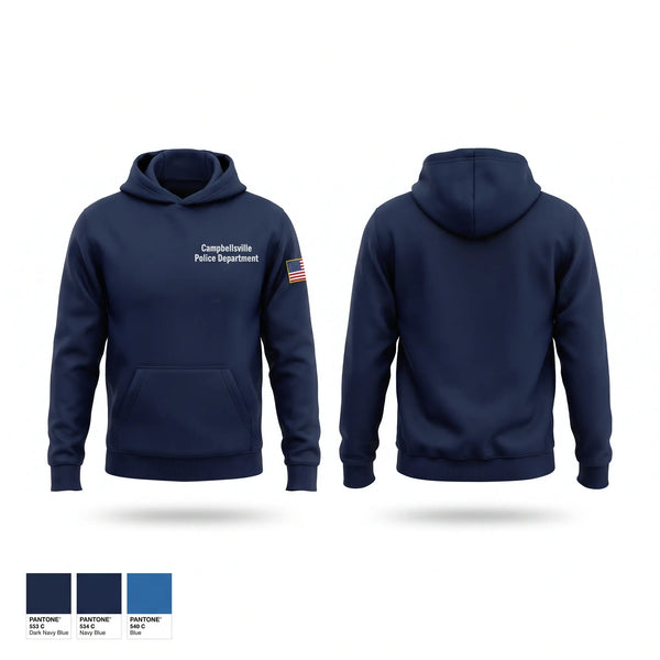 Hoodie, Campbellsville police department, Police, Teamtime, Team time, sublimation, custom sports apparel, team uniforms, spirit wear, spiritwear, sports uniforms, custom shirts, team store, custom team store, fundraiser sports, apparel fundraiser