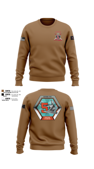 Crew Neck Sweatshirt, UUVRON 5, Navy, Teamtime, Team time, sublimation, custom sports apparel, team uniforms, spirit wear, spiritwear, sports uniforms, custom shirts, team store, custom team store, fundraiser sports, apparel fundraiser