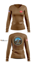 NCB 27 91682138 Women's Long Sleeve V-neck Shirt - 1