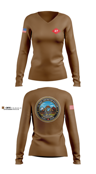 Womens Long Sleeve Vneck Shirt, NCB 27, , Teamtime, Team time, sublimation, custom sports apparel, team uniforms, spirit wear, spiritwear, sports uniforms, custom shirts, team store, custom team store, fundraiser sports, apparel fundraiser