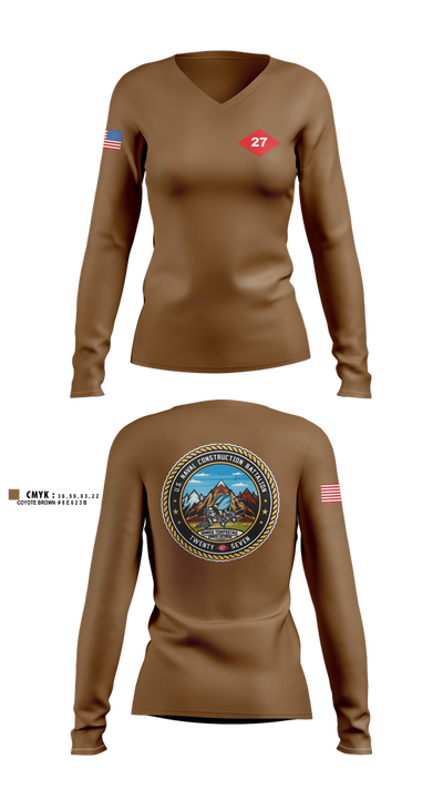 NCB 27 91682138 Women's Long Sleeve V-neck Shirt - 1