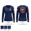 Bulloch county fire department Women's Long Sleeve V-neck Shirt - 1