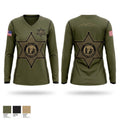 Cherokee County Sheriffs Office Narcotics Division Women's Long Sleeve V-neck Shirt - 1