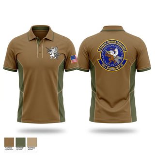 Short Sleeve Performance Polo, 105th maintenance squadron, Air Force, Teamtime, Team time, sublimation, custom sports apparel, team uniforms, spirit wear, spiritwear, sports uniforms, custom shirts, team store, custom team store, fundraiser sports, apparel fundraiser