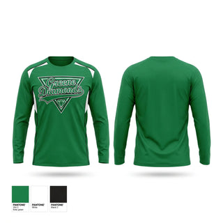 Long Sleeve Performance Shirt, Greene Diamonds, Softball, Teamtime, Team time, sublimation, custom sports apparel, team uniforms, spirit wear, spiritwear, sports uniforms, custom shirts, team store, custom team store, fundraiser sports, apparel fundraiser