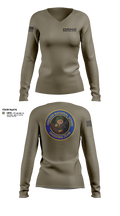 Oregon national guard shooting team 41509852 Women's Long Sleeve V-neck Shirt - 22